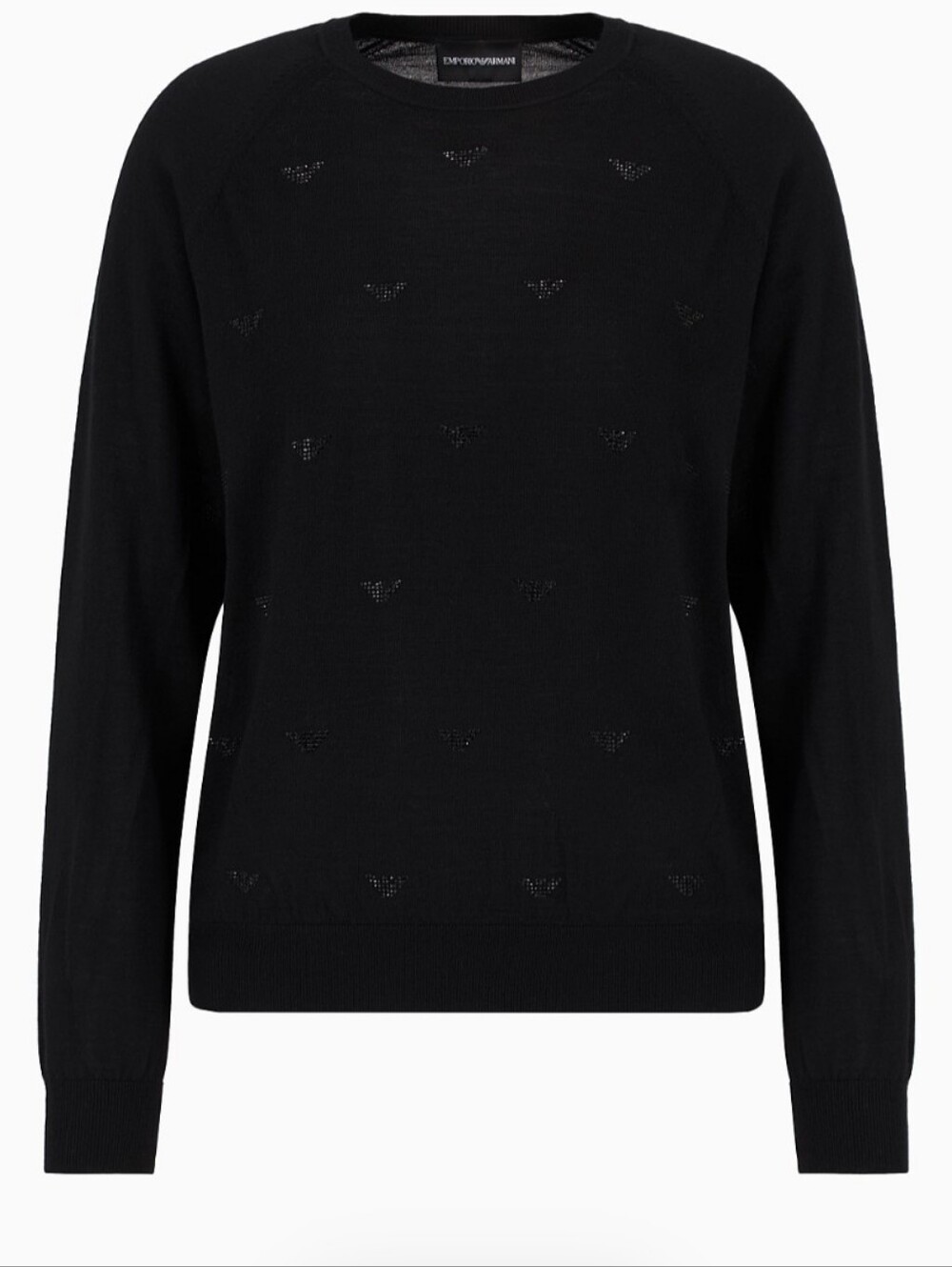 Giorgio Armani Sweater With Embellished Logo